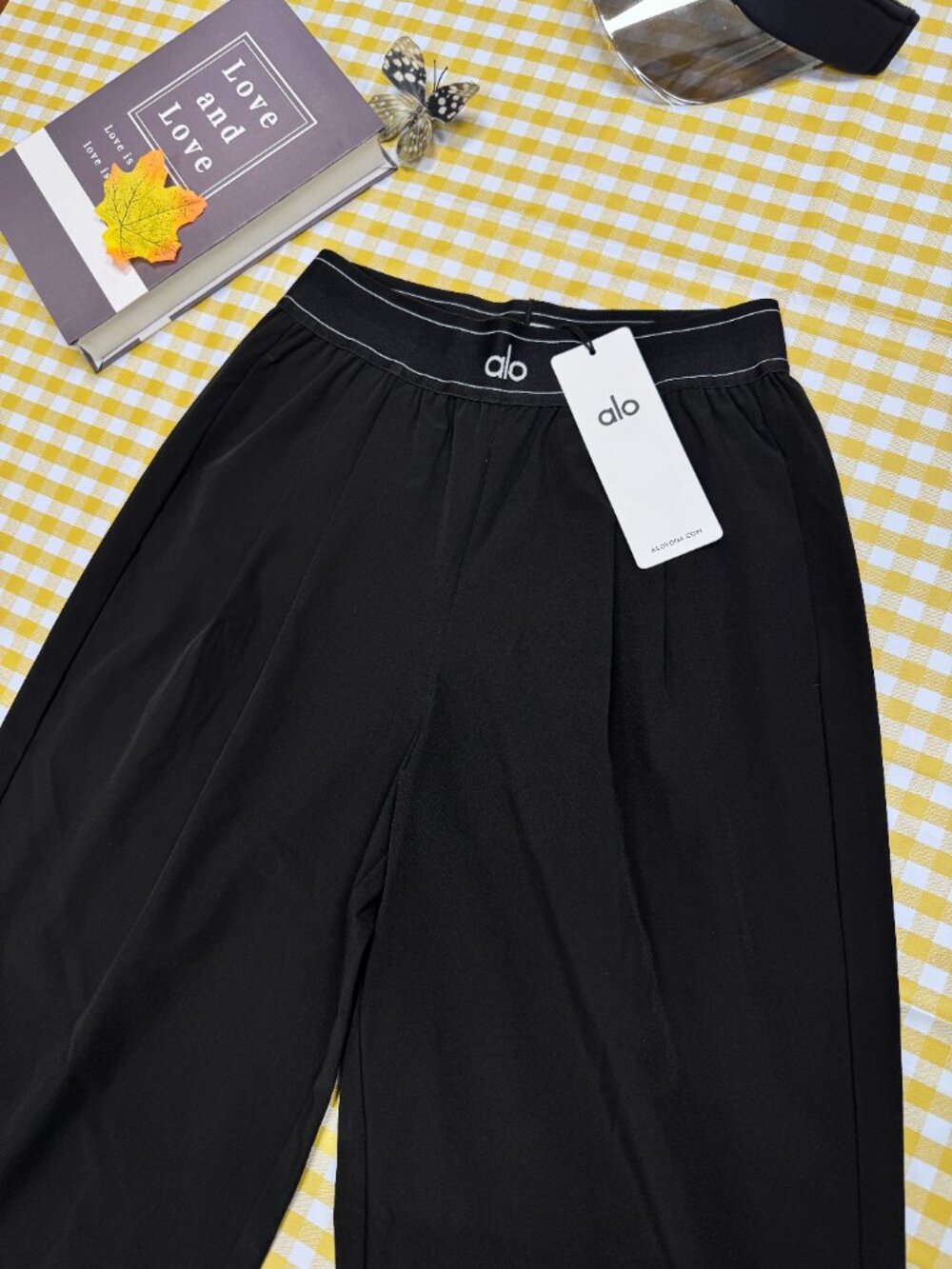 NWT ALO Yoga Suit Up Trouser Black 🖤 Regular 30" | Tailored Straight Leg - Picture 4 of 8